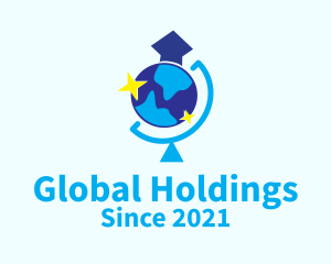 Global Graduation Cap logo design