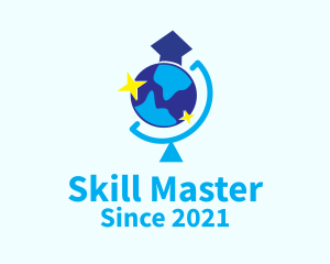 Global Graduation Cap logo design