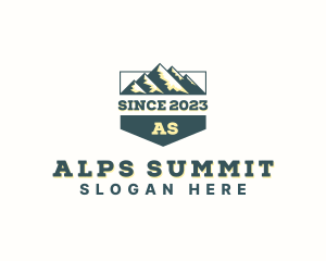 Hiking Mountain Summit logo design