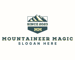 Hiking Mountain Summit logo design