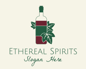 Organic Wine Bottle logo