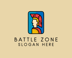 Roman Centurion Warrior logo design