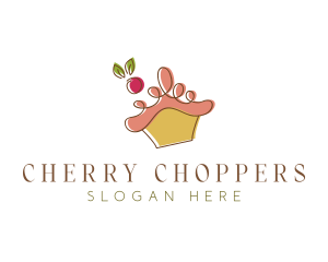 Sweet Cherry Cupcake logo design