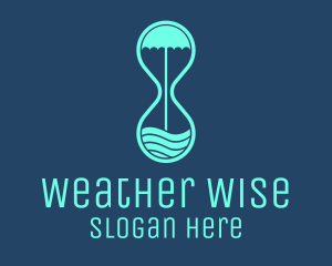 Umbrella Weather Hourglass logo