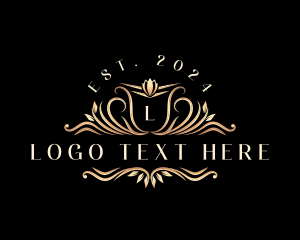 Decorative Floral Crest logo