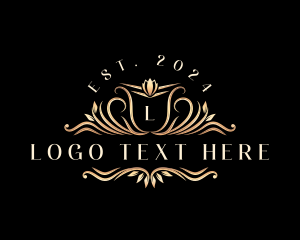 Decorative Floral Crest logo