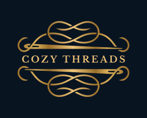 Luxury Sewing Needle Craft logo design