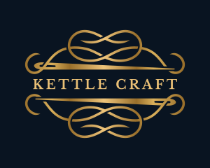 Luxury Sewing Needle Craft logo design