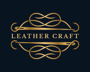 Luxury Sewing Needle Craft logo design