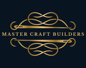 Luxury Sewing Needle Craft logo design