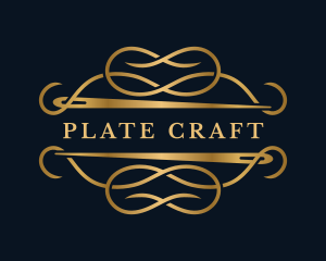 Luxury Sewing Needle Craft logo design