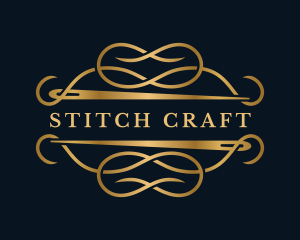 Luxury Sewing Needle Craft logo design