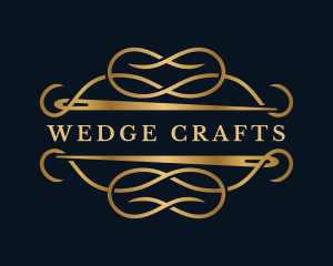 Luxury Sewing Needle Craft logo design