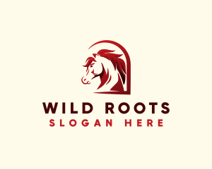 Wild Equine Horse logo design