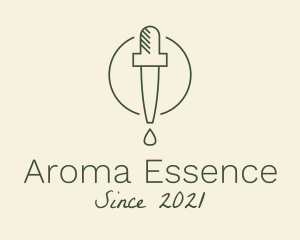 Essential Oil Dropper logo design