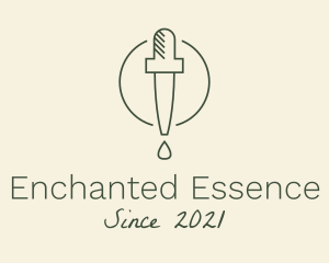 Essential Oil Dropper logo design