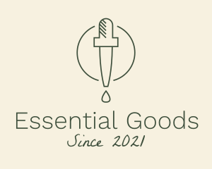 Essential Oil Dropper logo design