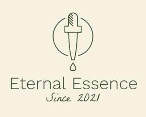 Essential Oil Dropper logo design