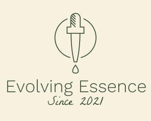 Essential Oil Dropper logo design