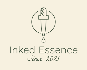 Essential Oil Dropper logo design