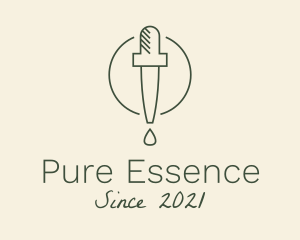 Essential Oil Dropper logo design