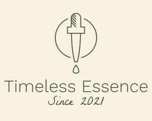 Essential Oil Dropper logo design