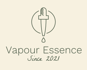 Essential Oil Dropper logo design