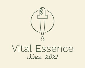 Essential Oil Dropper logo design