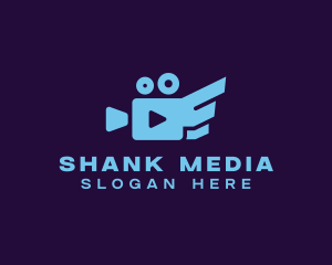 Video Camera Play Media logo design