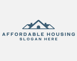 Roofing Real Estate logo design