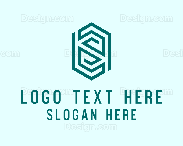 Modern Geometric Thumbprint Logo