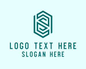 Modern Geometric Thumbprint logo