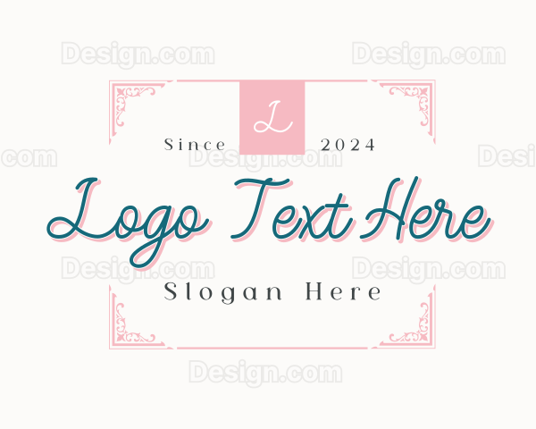 Elegant Luxury Ornament Business Logo