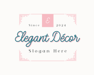 Elegant Luxury Ornament Business logo design