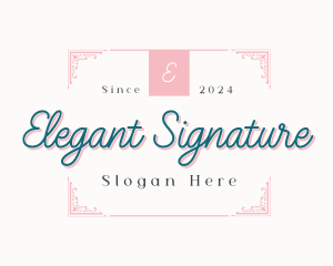 Elegant Luxury Ornament Business logo design