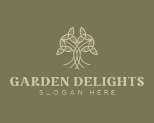 Tree Garden Horticulture logo design