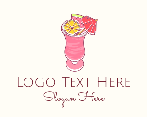 Slushy Fruit Drink Logo