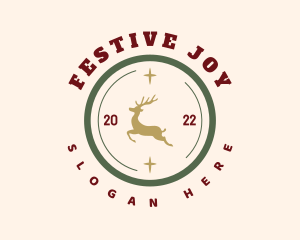 Holiday Deer Badge logo