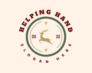 Holiday Deer Badge logo