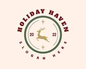 Holiday Deer Badge logo