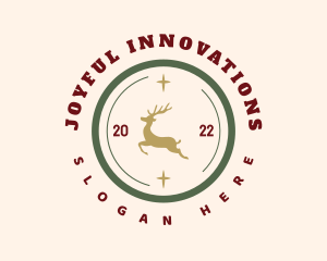 Holiday Deer Badge logo