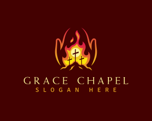 Church Cross Religion logo design