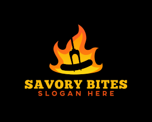 BBQ Flame Sausage logo