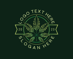 Organic Cannabis Leaf logo