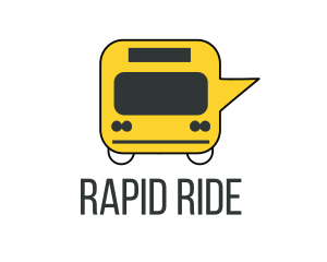 Bus Speech Bubble logo