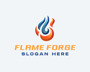 Fire Ice Blaze logo design