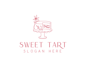 Floral Cake Baking logo design