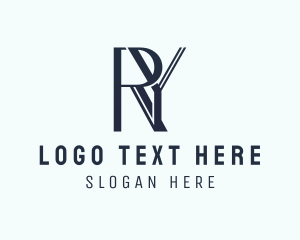 Fashion Business Brand Letter RY logo