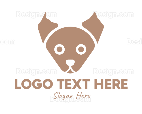 Brown Puppy Vet Logo