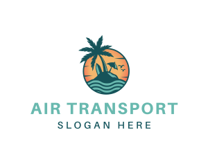 Tropical Beach Resort logo design